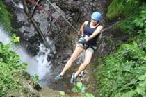 Waterfall repelling adventures